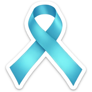 very light blue ribbon sticker