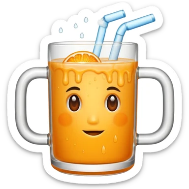 I want a mug of juice for the gym. sticker