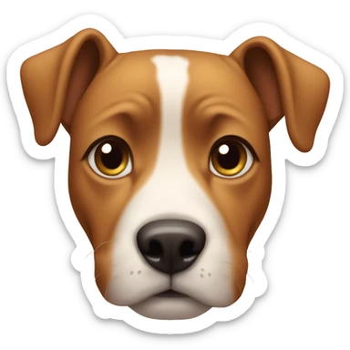 dog with sagging cheeks sticker