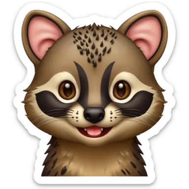 civet is drooling sticker