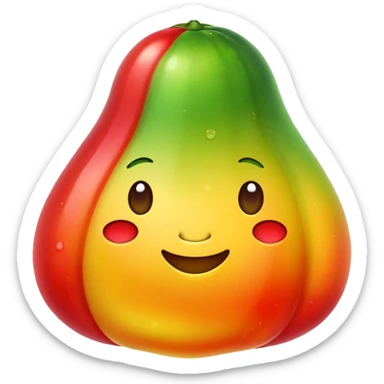Fruit jelly blob sticker