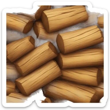 lump of wood sticker