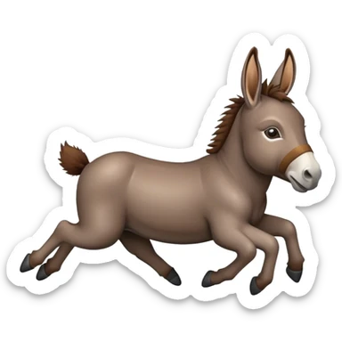 Burro volando sticker