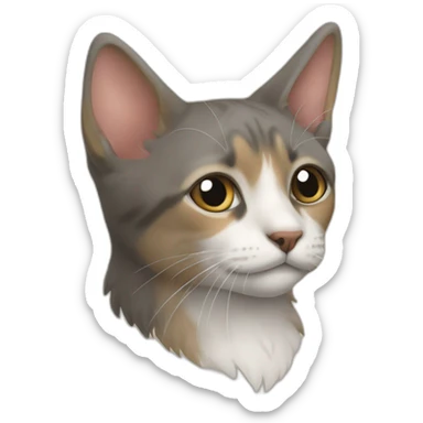 Un chat à côté d un chien sticker