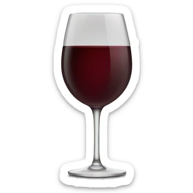 Glass of wine cheers  sticker