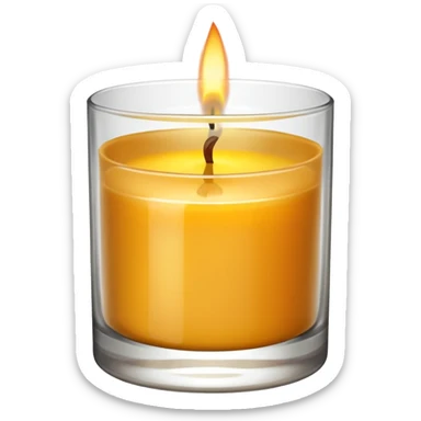 Vela aromática no copo sticker