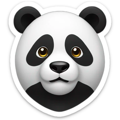 Panda-color is reversed sticker