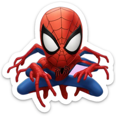 Spider-man scary sticker