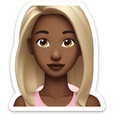 Girl skincare sticker