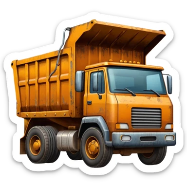 Camión volquete sticker