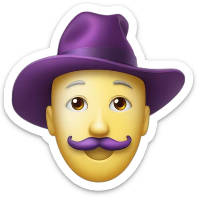A single plum floating in perfume in a man’s hat sticker