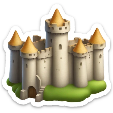 Castle with a foundation of bread sticker