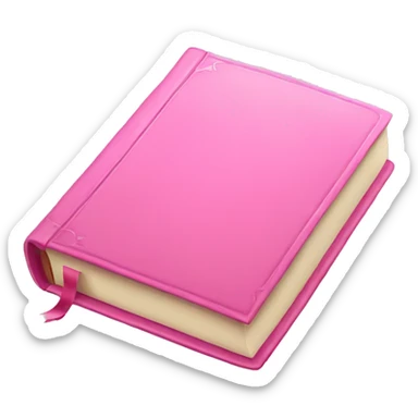 pink book sticker