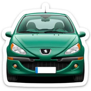 1999 Peugeot 206 emerald green  sticker