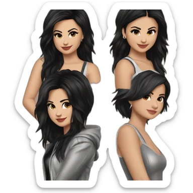 demi lovato and selena gomez sticker