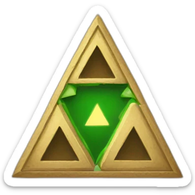Triforce with zelda sticker