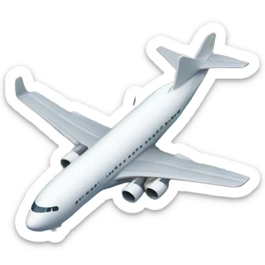 airplane crashed into an island sticker