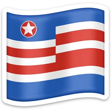 FR yugoslavia flag blue white red sticker