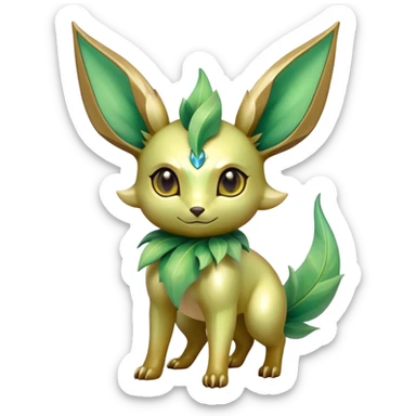 Shiny Exotic Bayleaf-Leafeon-Hybrid-Creature sticker