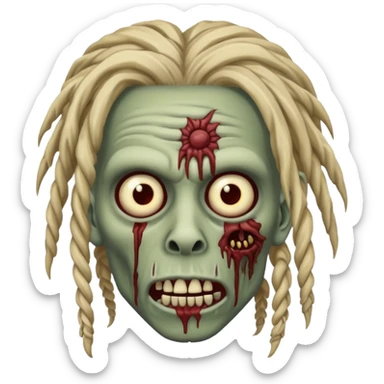 Zombie dreadhead  sticker