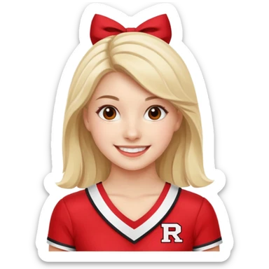 Rutgers Cheerleader sticker