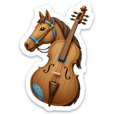Morin khuur, mongolian sticker