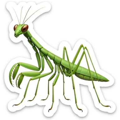 praying mantis sticker