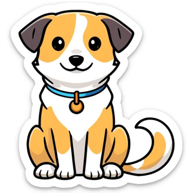 dog of doom and despair ￼  sticker