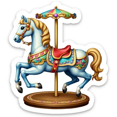 Carousel horse
 sticker