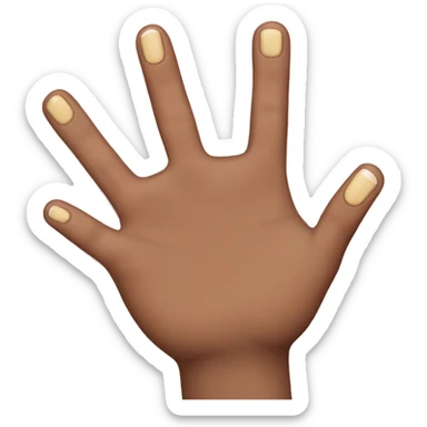 plain finger nails sticker