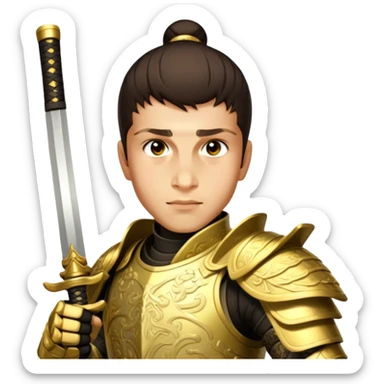 Golden Samurai sticker