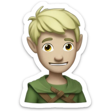 Elfo from disenchantment sticker
