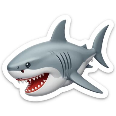 Haz a un tiburón con tenis nike sticker