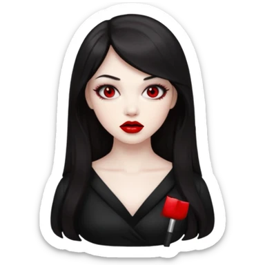 “Emoji girl, femme fatale, tomie vibes sticker
