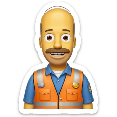 Tow Truck Homer Simpson sticker