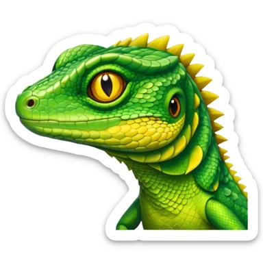 Groom lizard sticker