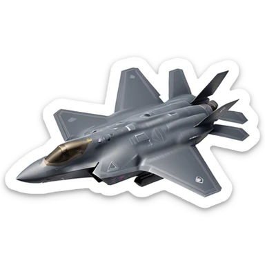 F-35 Lightning II - Lockheed Martin (Model Year: 2022) (Iconic colour: Stealth gray) sticker