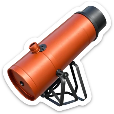 generate a realistic elongated anti-tank mine that can be carried by a drone sticker