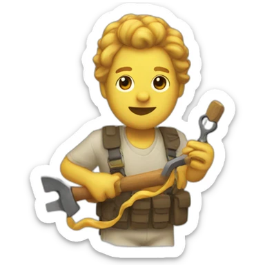 Inflando cachetes sticker