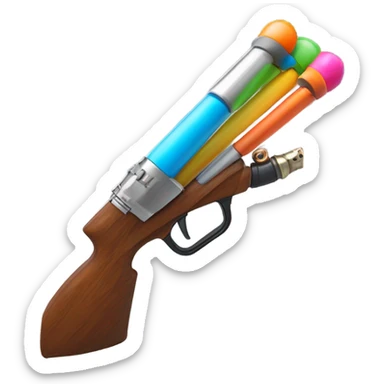 Blow dart gun sticker