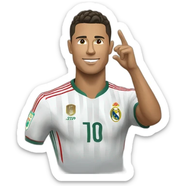 Ronaldo qui cour  sticker