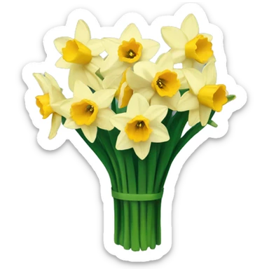 daffodil bouquet  sticker