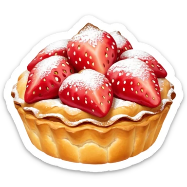 Danish strawberry Pastries sticker