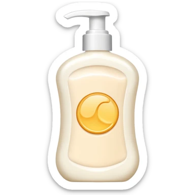 Body lotion cream form sticker