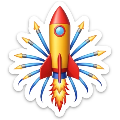 firework rocket sticker