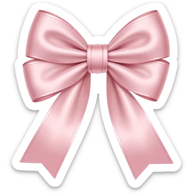 Light pink bows sticker