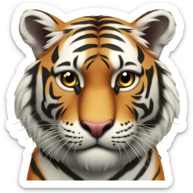 An angry tiger ￼ sticker