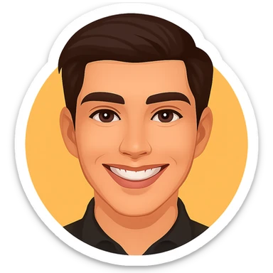 Create a custom emoji from the photo focusing on the face and shoulders. Remove the beard, make the face appear slimmer, and enhance the facial features to look more attractive and confident. Format the emoji in a circular shape with a transparent background, suitable for Slack custom emoji upload. sticker