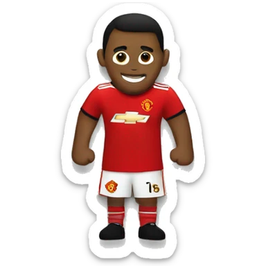 Manchester United logo emoji sticker