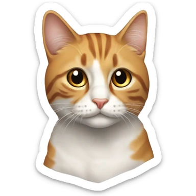 komik şapkalı kedi ve köpk sticker